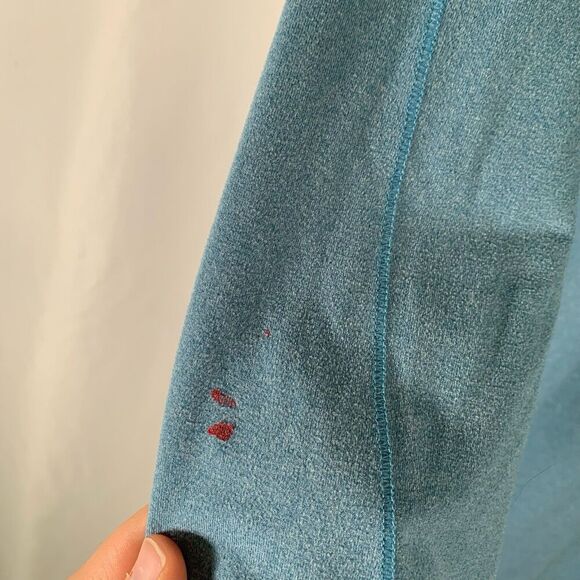 Livestrong Nike Jacket Women's Large Blue 1/4 Zip Long Sleeve Turtleneck - Picture 10 of 13